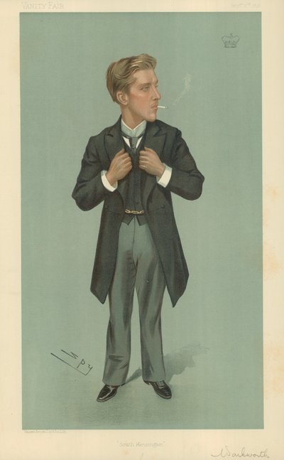 Lord Warkworth, South Kensington, 2 September 1897, Vanity Fair Cartoon by Leslie Matthew Ward